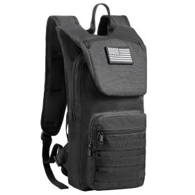 Hydration Backpack, Water Backpack with 3L TPU Water Bladder, Tactical Molle Hiking Hydration Pack with Storage for Men Women